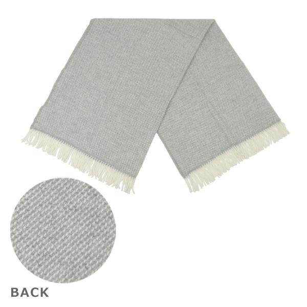 【並行輸入品】KLIPPAN クリッパン スローケット ウールブランケット 130x200 PREPPY GREY MELANGE ひざ掛け 大判 フリンジ付