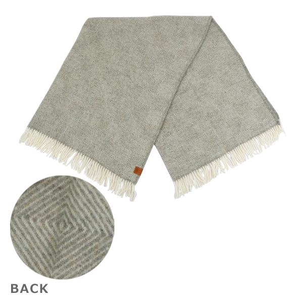 【並行輸入品】KLIPPAN クリッパン ウールブランケット 130x200 GOOSEYE GREY MELANGE シングル 毛布 寝具 インテリア 北欧 BRUSHED