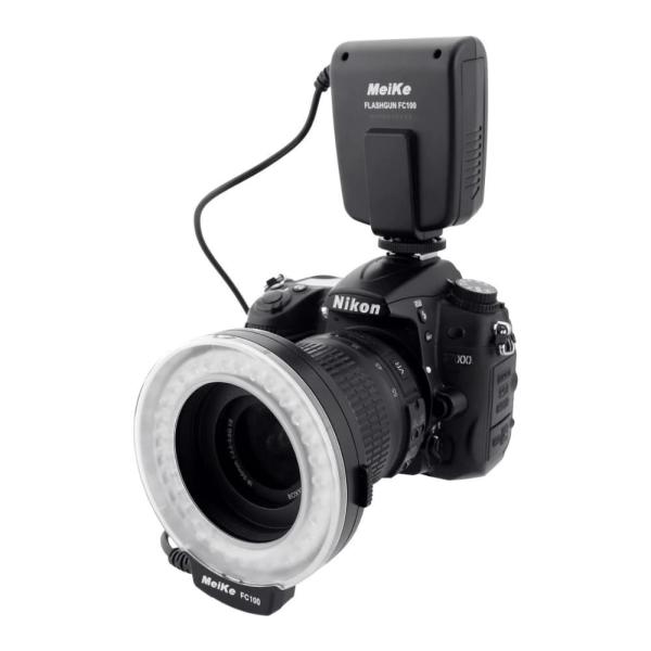 マイクス FC-100  FC100 マニュアル led マクロリングフラッシュライト 7 用キヤノンニコンオリンパスペンタックスデジタル一眼レフカメラ