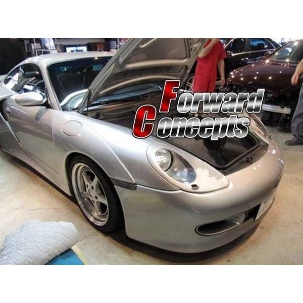 Porsche 911　996 加工ヘッドライト ポルシェ996ヘッドライト加工1 ｜【エルコボ】ヘッドライト