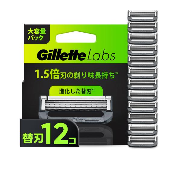 P＆G　ジレットラボ角質除去バー搭載替刃12B 替刃12個入　