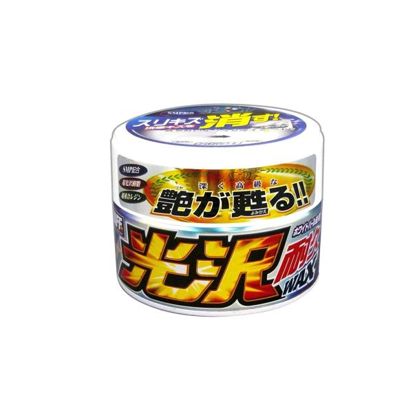 他サイト： プロスタッフ(Prostaff) 洗車用品 ボディーワックス 光沢耐久ワックス ホワイトパール車用 厚手ぺフ付きスポンジ付き 250g S-の商品画像