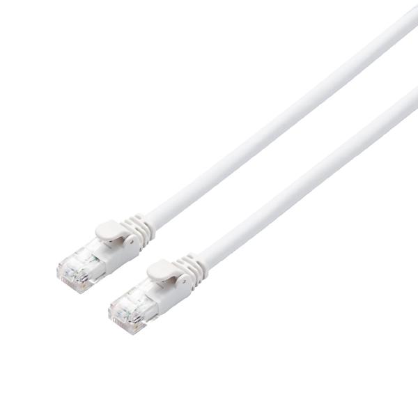 他サイト： エレコム LANケーブル CAT6A 10m 爪折れ防止コネクタ スタンダード ホワイト LD-GPA/WH10の商品画像