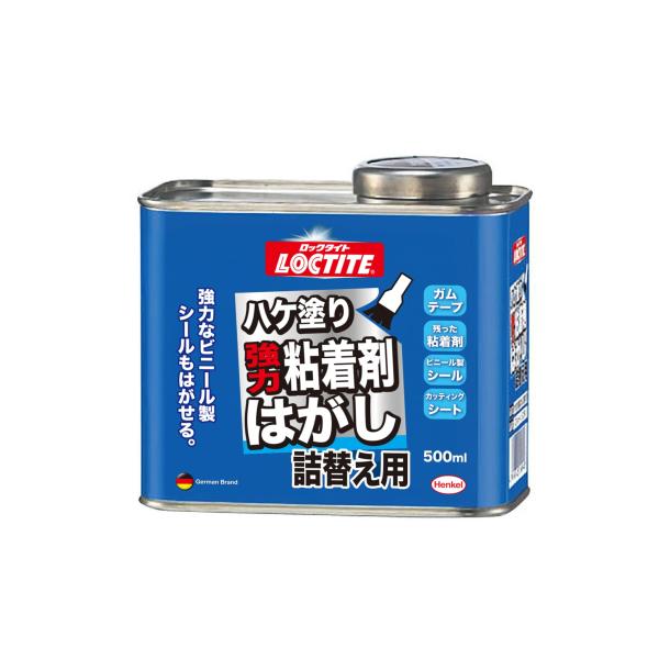 他サイト： LOCTITE(ロックタイト) ハケ塗り強力粘着剤はがし 詰替え用 500ml - はがれにくいシールやステッカーの除去、テープ跡の粘着剤のの商品画像