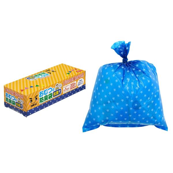 他サイト： レック(LEC) 激落ちくん おむつの防臭袋 抗菌 (200枚入) 20×30cm 7層フィルム構造で強力防臭 ペットや生ゴミにもの商品画像