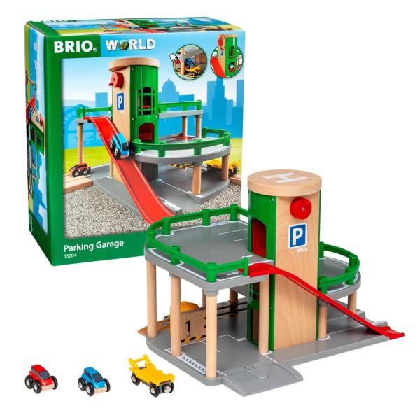 BRIO (ブリオ) パーキングガレージ 33204 対象年齢 3歳~ おもちゃ 玩具 木製おもちゃ 情景パーツ （誕生日/クリス