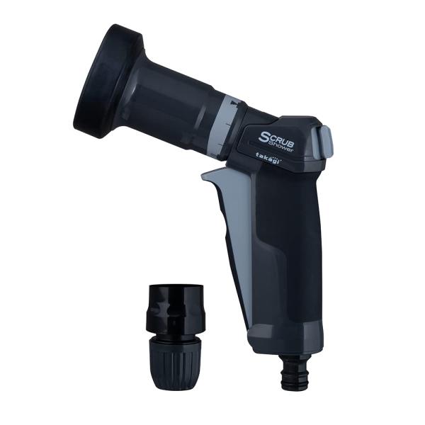 他サイト： タカギ(takagi) 散水ノズル プログリップスクラブ(CG) QG1114CG ホースノズル ホースリール 洗車 清掃 掃除 5水形 シの商品画像