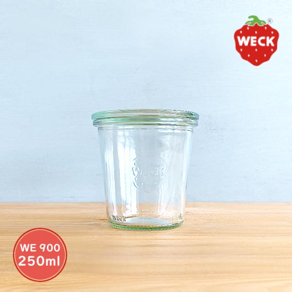 [Release date: July 27, 2023]■商品名　ガラス容器 WECK モールド WE900 キャニスター 250ml M 保存容器 調味料入れ 蓋無時290ml 紅茶 日本茶 茶葉 Sturz Form キャニスター ウェック