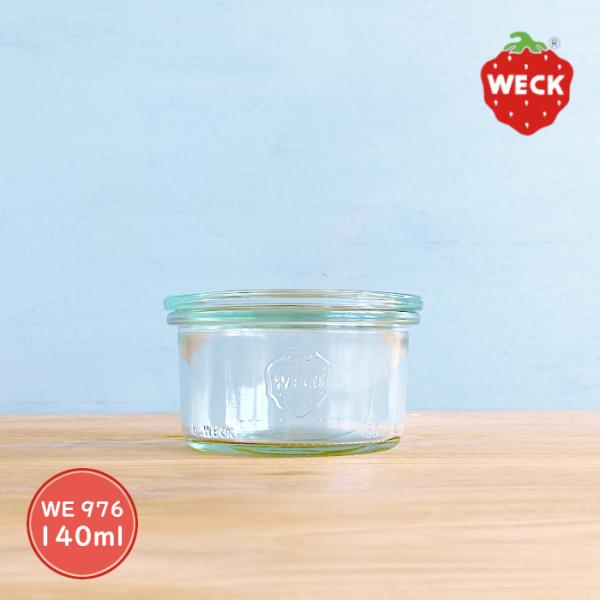 [Release date: July 28, 2023]■商品名　ガラス容器 WECK モールド WE976 キャニスター 140ml M 保存容器 調味料入れ 小さな 器 蓋無時165ml Sturz Form キャニスター ウェック