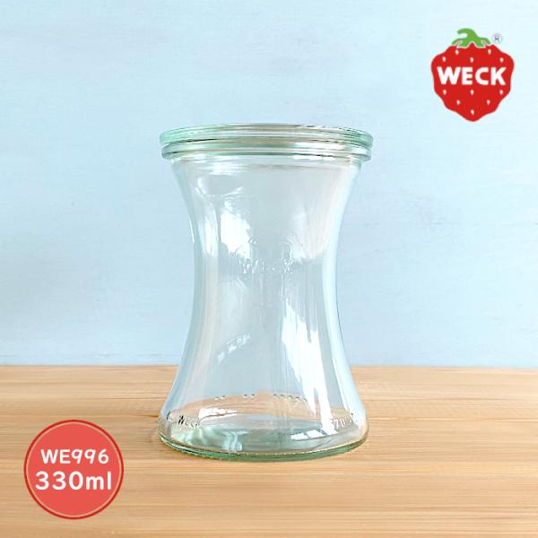 [Release date: July 14, 2023]■商品名　ガラス容器 WECK デリカテッセン WE996 キャニスター 330ml M 調味料入れ ガラス容器 蓋無時370ml Delika tessen 保存容器 キャニスター...