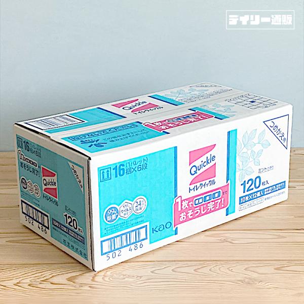 [Release date: March 24, 2023]■商品名　トイレ 清掃シート トイレクイックル 業務用サイズ つめかえ用 ミントの香り 120枚（10枚×12袋）1ケース 清掃シート 大容量 便座 壁 大容量 床 便器 拭き取り...