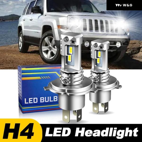 【並行輸入品】 1個/2個 ジープ パトリオット MK74 2007/10/01- 2019 車用 LED ヘッドライト ハイ/ロービーム 電球 アクセサリー 