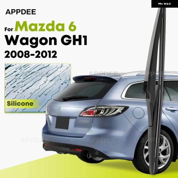並行輸入品 マツダ 6ワゴンGH12008-2012 シリコンリア ワイパー コーティング フロントガラス ワイパー ブレード14インチリア