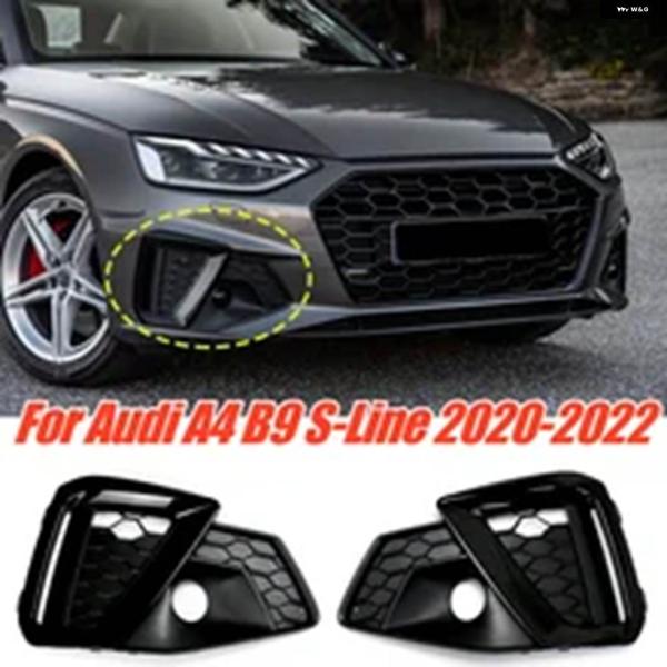 並行輸入品フォグランプ グリル カバー アウディ A4 B9 S-LINE 2020 2021 2022 フォグランプ ランプカバー ハニカム HEX フロント