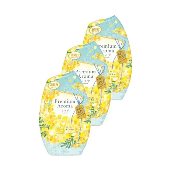 他サイト： 消臭力 プレミアムアロマ [まとめ買い] 部屋用 置き型 ミモザ 400mL×3個 お部屋の消臭力 玄関 リビング 寝室 ルームフレグランス 消の商品画像