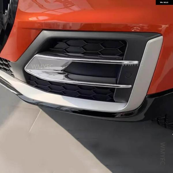 並行輸入品 アウディ Q2 2017 - 2020 車用 ABS フロント フォグランプ フォグライト ランプ アイリッド アイブロウ バンパー モ