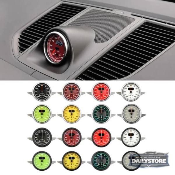 並行輸入品 ポルシェ マカン 2014-2024 用 車内アクセサリー ダッシュボード計器 スポーツクロノタイマー 時計