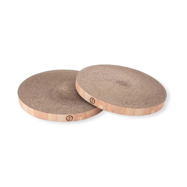 他サイト： 猫壱 バリバリボウル 爪研ぎ 交換用 2個セット ライトブラウン レギュラーの商品画像