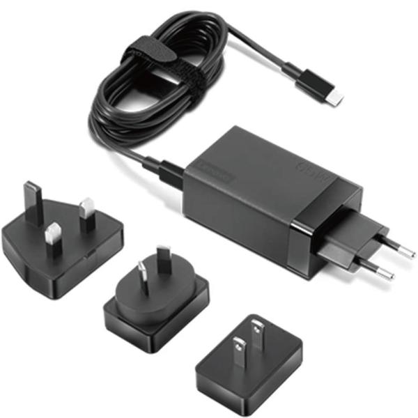 【1年保証】 Lenovo アダプター 65W ブラック USB-C AC トラベル レノボジャパン G0A6N065WW ケーブル USB Power Delivery 3.0 トラベルポーチ 純正品