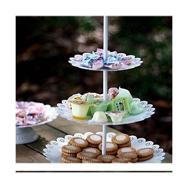 ファッション ケーキ スタンド アフタヌーンティー お菓子 収納 トレイ 全2種 L 食器 お中元 パーティー 1 結婚式