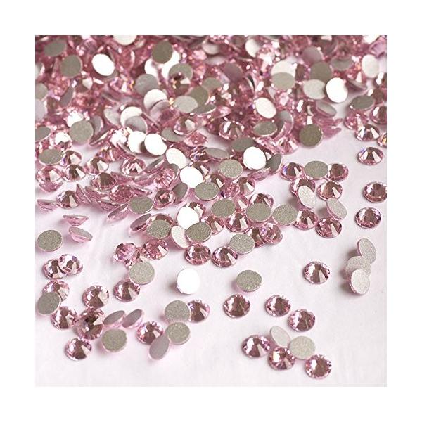 ガラス製ラインストーン ライトローズ 各サイズ選択可能 3 0mm Ss12 約1440粒