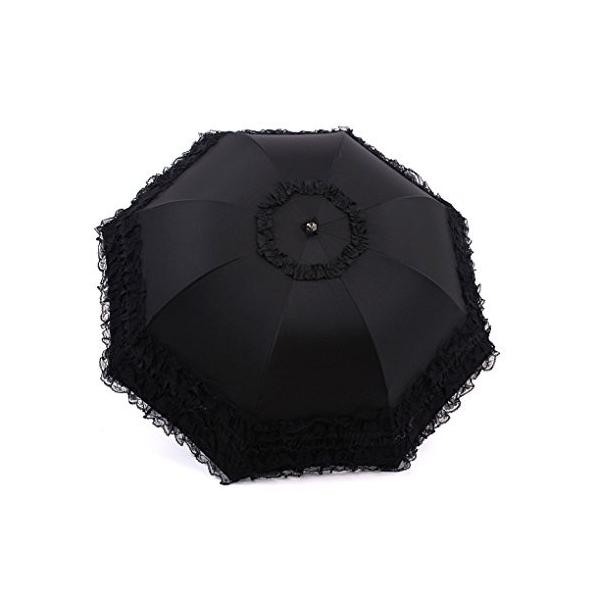 レース日傘 おしゃれ 可愛い日傘 Upf50 誕生日プレゼント Uvカット 紫外線防止 完全遮光 雨傘 遮熱 丈夫 耐風仕様 撥水 折りたたみ日傘 晴雨兼用傘
