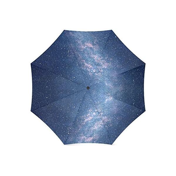 折りたたみ傘 折畳み 晴雨兼用 かわいい 宇宙 手動開閉 税込 三つ折り畳み 星雲 かさ 星空