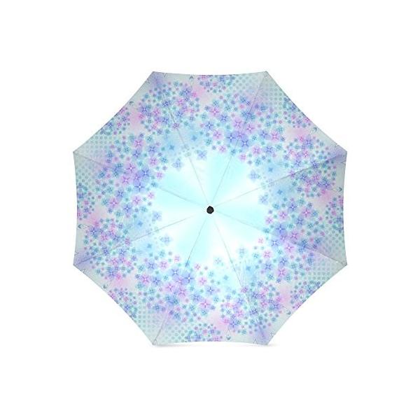 折りたたみ傘 折畳み 晴雨兼用 かわいい あじさいの背景 携帯用 デザイン 三つ折り畳み 手動開閉 かさ 与え