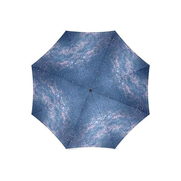 現品 おしゃれ 折りたたみ傘 3段 折畳み 晴雨兼用 かわいい 宇宙 星空 かさ レディース 手動開閉 三つ折り畳み 携帯用 星雲 子供
