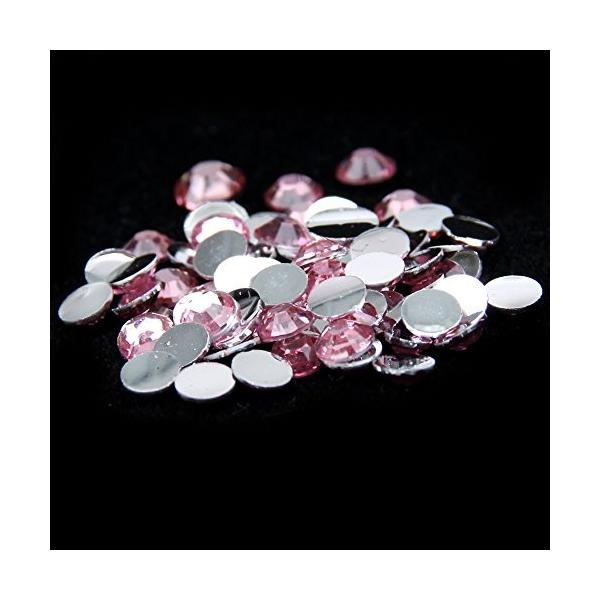 Nizi ジュエリー ブランド ピンク色 ラインストーン は樹脂材質 ネイル使用 型番2mm 5mm 4mm