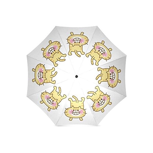 折りたたみ傘 贈物 折畳み 晴雨兼用 面白い かわいい 逆立ちする猫 手動開閉 かさ 三つ折り畳み