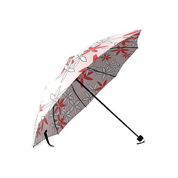 おしゃれ 定価 折りたたみ傘 3段 折畳み 晴雨兼用 かわいい 赤白ピンク かさ 携帯用 レディース 5枚葉 三つ折り畳み 子供 手動開閉