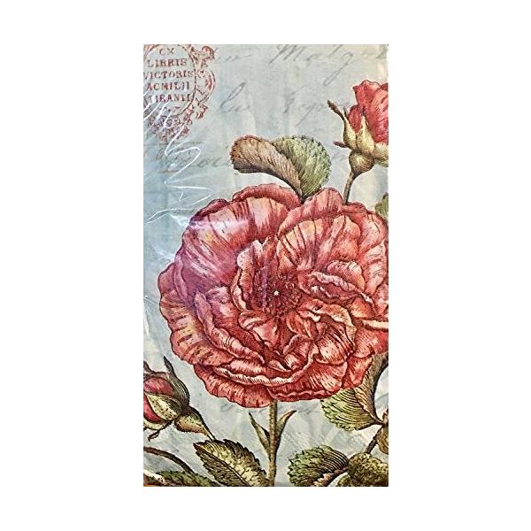 本日限定 Hoffmasterゲストタオルhostess Buffetナプキン フランス花柄36 Ct