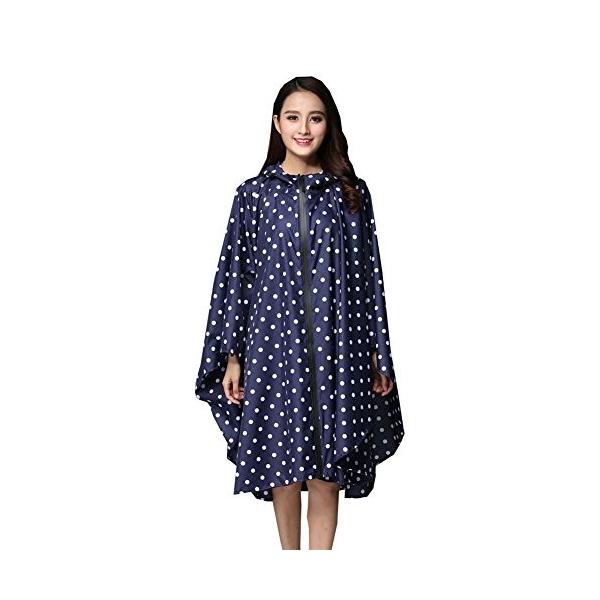 M2c レインコート レディース レインポンチョ 自転車 レインウェア ネイビー 雨具 完全防水 軽量 おしゃれ 通販 激安