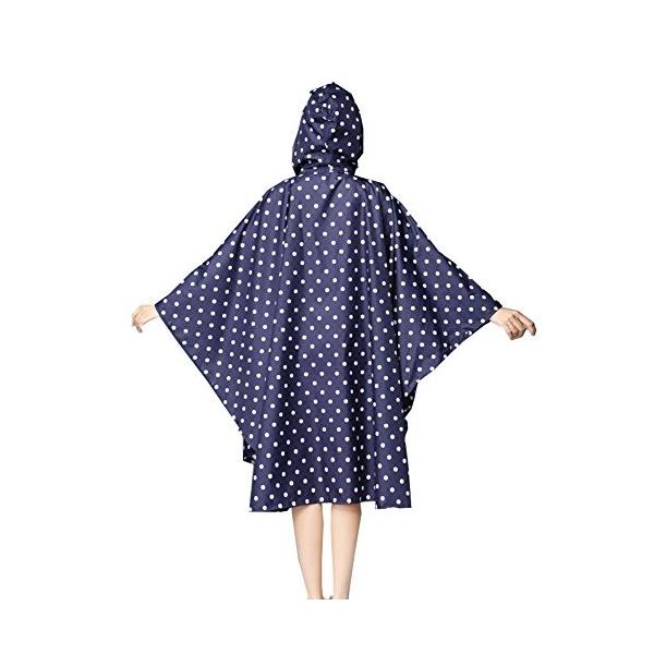 M2c レインコート レディース レインポンチョ 自転車 レインウェア ネイビー 雨具 完全防水 軽量 おしゃれ 通販 激安