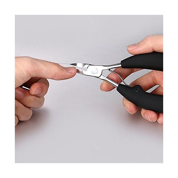 Jewelrywe 角質除去 甘皮切り 甘皮ニッパー 爪切り 切れる心地よい 低廉 ステンレス製 きれいな爪のために 介護用