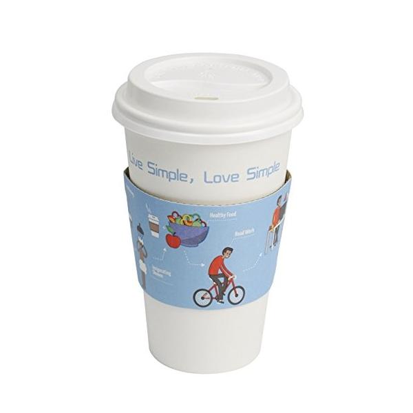 Quacity 50個 使い捨てカップ コーヒー 完全送料無料 業務用 可愛い 紙スリーブ オンス 紙コップ 16 蓋つき