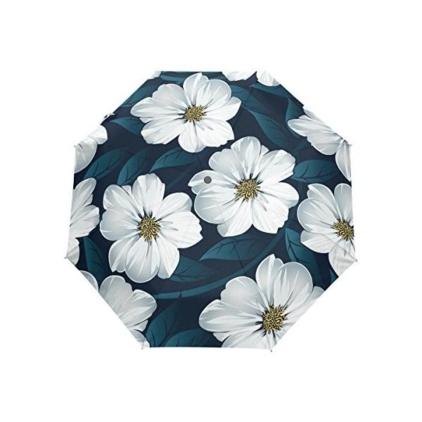 バララ La Rose 折り畳み傘 ワンタッチ 自動開閉 軽量 雨傘 日傘 花柄 特別セール品 遮熱 かわいい ブルー 折りたたみ 遮光 晴雨兼用 Uvカット