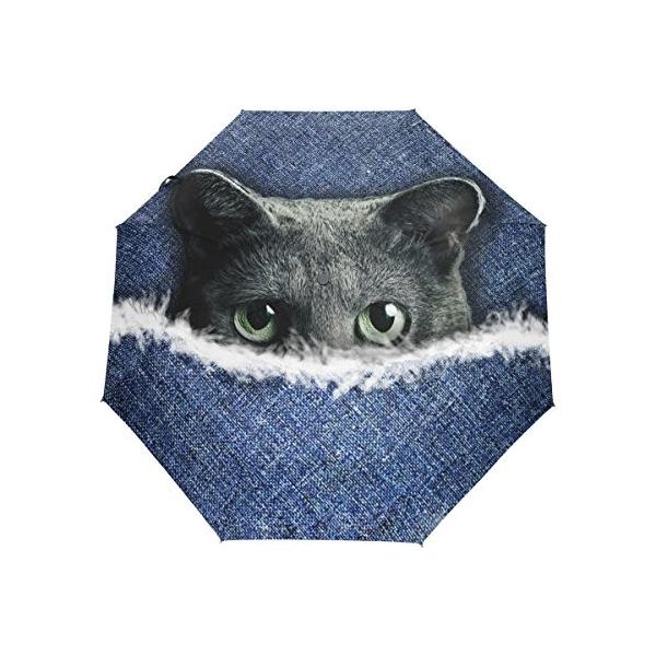 バララ La Rose 折り畳み傘 ワンタッチ 自動開閉 軽量 雨傘 日傘 かわいい 萌え 折りたたみ Uvカット 絵 ねこ 猫柄 晴雨兼用 春の新作シューズ満載 遮光