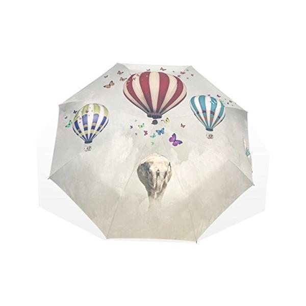 バララ La Rose 折り畳み傘 軽量 手動 日傘 Uvカット 雨傘 大象 大規模セール おしゃれ スカイ 絵 折りたたみ 晴雨兼用 風船 落下傘