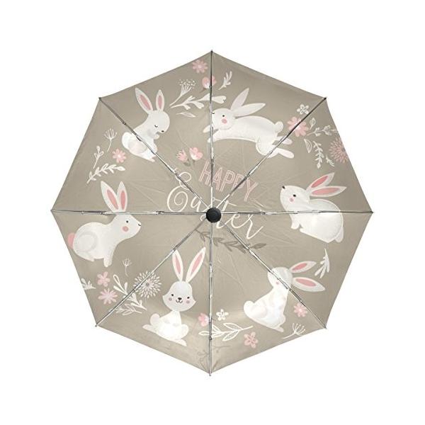 プラ Pula 折りたたみ傘 レディース 自動開閉 ワンタッチ 軽量 丈夫 安い 激安 プチプラ 高品質 人気 小物 おしゃれ かわいい 雑貨 アニマル柄 うさぎ柄 白兎 日傘