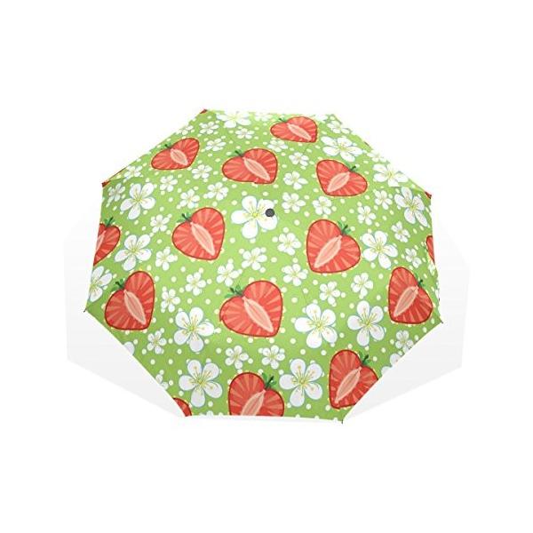 バララ La Rose 折り畳み傘 軽量 レディース Seasonal Wrap入荷 手開き 日傘 かわいい 晴雨兼用 苺 花柄 梅雨対策 折りたたみ 頑丈な8本骨 いちご