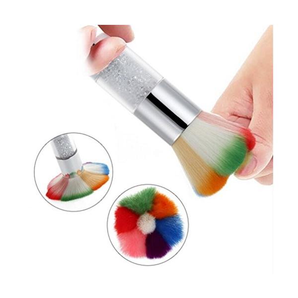 Pinking ネイルダストブラシ ラインストーン付 メイクブラシ ダストブラシ ネイルアート用ネイルケアツール
