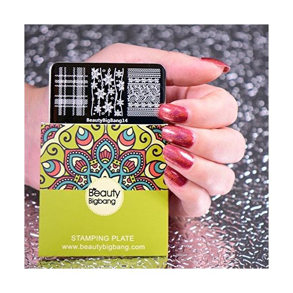 Yideahome スタンププレート 高級な ネイルイメージプレート ネイルステンシル ネイルプレート ネイルデザイン用品 ネイルアートツール