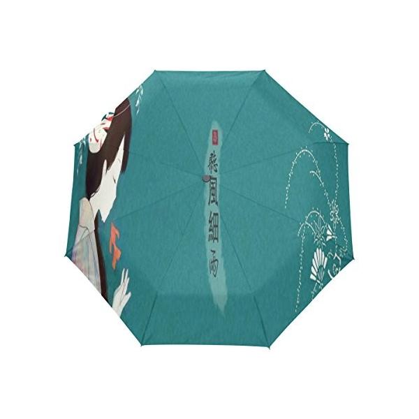 Kasamo日傘 折りたたみ傘 折り畳み傘 プレゼント 人気 おしゃれ 自動開閉 ワンタッチ 梅雨対策 紫外線傘 薄型 小型 収納ポーチ付き Uvカット 晴雨兼用