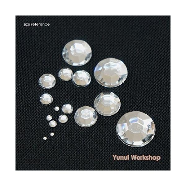 レッド 12mm 約1000個入 アクリル ラウンド型 ラインストーン 多角カット デコ用 5 Off 手作り 小物 デコパーツ 材料 Diy カボション 手芸