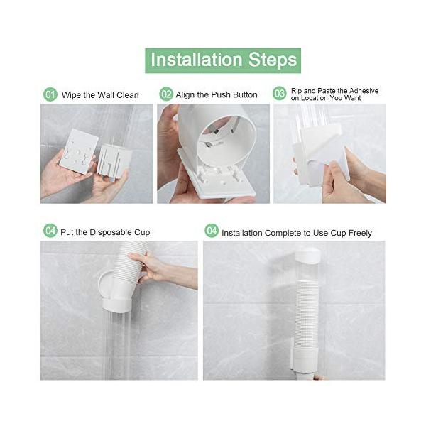 カップディスペンサー 紙コップホルダー 紙カップディスペンサー ウォーターサーバー用 壁面取り付けタイプ ラッピング 貼り付け式 マグネット式 カップ収納