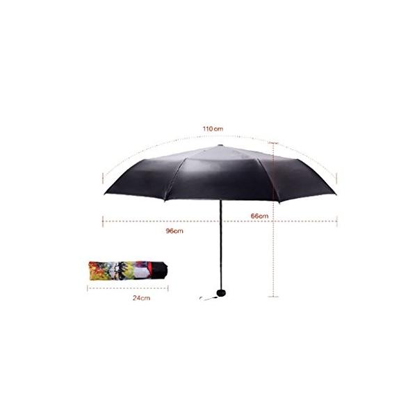 Uv傘フルシェードブラックビニール転送油絵30パーセントの傘の傘サン傘