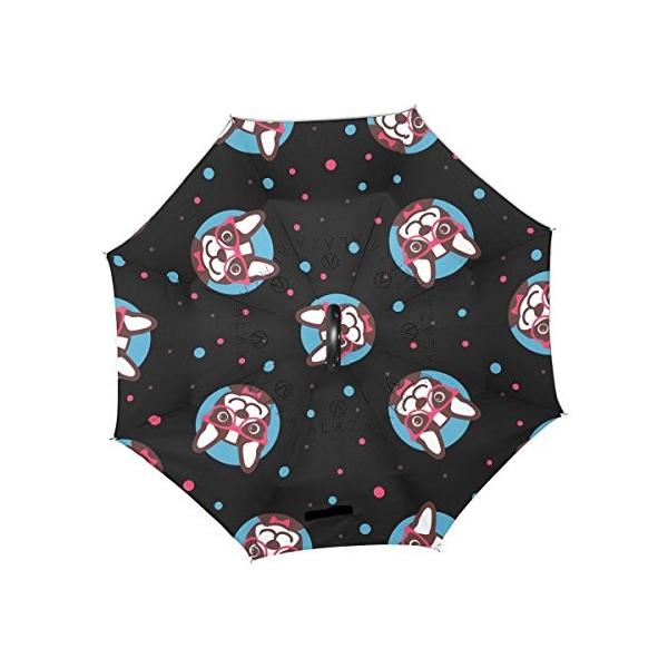 逆転傘 逆さ傘 逆折り式傘 長傘 送料0円 レディース メガネ 犬 メンズ Jiemeil 耐風傘 車用 手離れc型手元 晴雨兼用 ビジネス用 撥水加工