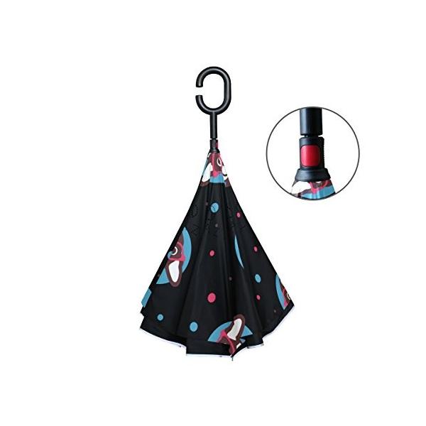 逆転傘 逆さ傘 逆折り式傘 長傘 送料0円 レディース メガネ 犬 メンズ Jiemeil 耐風傘 車用 手離れc型手元 晴雨兼用 ビジネス用 撥水加工